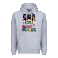 Heather Grey hello second grade kid Premium Hoodie - texasbilliewilder
