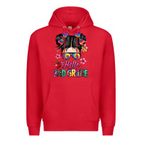 Red hello second grade kid Premium Hoodie - texasbilliewilder