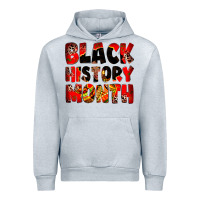 Heather Grey black history month Urban Hoodie - Zillion Design Studio