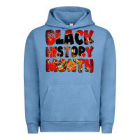 Pigment Pebble Blue black history month Urban Hoodie - Zillion Design Studio