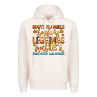 Pale Pink boots flannels bonfires leggins football Premium Hoodie - Zillion Design Studio