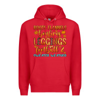 Red boots flannels bonfires leggins football Premium Hoodie - Zillion Design Studio