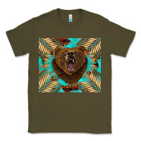 Army Green bear native american  tumbler Classic Tee - BarkalooDesign