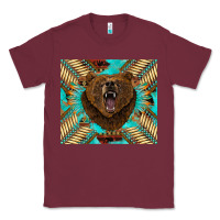 Burgundy bear native american  tumbler Classic Tee - BarkalooDesign