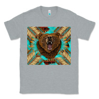 Heather Grey bear native american  tumbler Classic Tee - BarkalooDesign