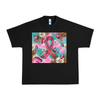 Black Breast Cancer Ribbon Stethoscope Urban Heavy Tee - Artiststas
