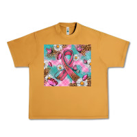 Peanut Butter Breast Cancer Ribbon Stethoscope Urban Heavy Tee - Artiststas