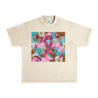 Sandshell Breast Cancer Ribbon Stethoscope Urban Heavy Tee - Artiststas