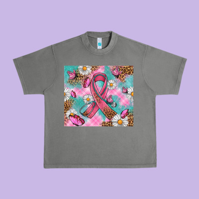 Breast Cancer Ribbon Stethoscope Urban Heavy Tee Designed By Artiststas