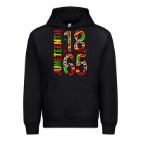 Black 1865 juneteenth Urban Hoodie - Zillion Design Studio