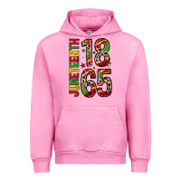 Fuchsia Pink 1865 juneteenth Urban Hoodie - Zillion Design Studio