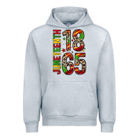 Heather Grey 1865 juneteenth Urban Hoodie - Zillion Design Studio