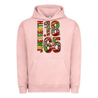 Pigment Salmon 1865 juneteenth Urban Hoodie - Zillion Design Studio