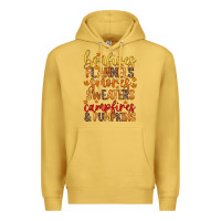 Antique Gold bonfires flannels s'mores campfires and pumpkins Premium Hoodie - Zillion Design Studio