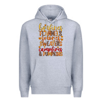 Heather Grey bonfires flannels s'mores campfires and pumpkins Premium Hoodie - Zillion Design Studio