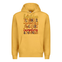 Mustard bonfires flannels s'mores campfires and pumpkins Premium Hoodie - Zillion Design Studio