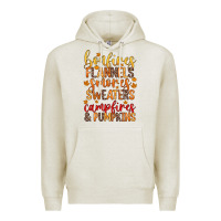 Oatmeal Heather bonfires flannels s'mores campfires and pumpkins Premium Hoodie - Zillion Design Studio