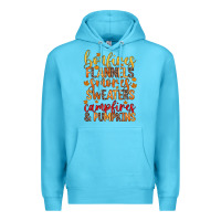 Ocean Blue bonfires flannels s'mores campfires and pumpkins Premium Hoodie - Zillion Design Studio