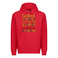 Bonfires Flannels S'mores Campfires And Pumpkins Premium Hoodie | Teevron
