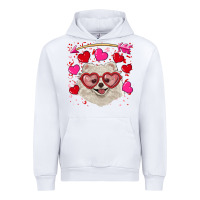 White valentine's day white pomeranian Urban Hoodie - RanaPortraitStore