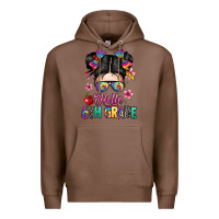 Chestnut hello sixth grade kid Premium Hoodie - texasbilliewilder