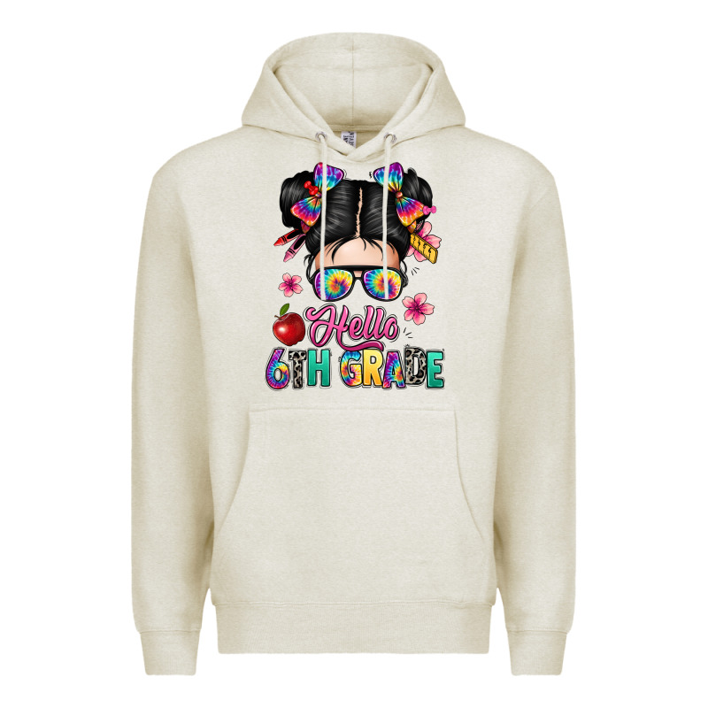 Hello Sixth Grade Kid Premium Hoodie by texasbilliewilder | Teevron