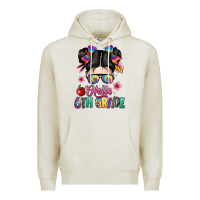 Oatmeal Heather hello sixth grade kid Premium Hoodie - texasbilliewilder