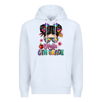 White hello sixth grade kid Premium Hoodie - texasbilliewilder