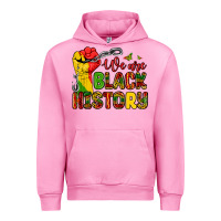 Fuchsia Pink we are black history Urban Hoodie - Zillion Design Studio