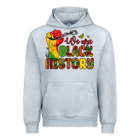 Heather Grey we are black history Urban Hoodie - Zillion Design Studio