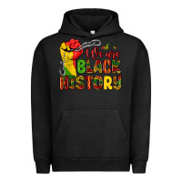 Pigment Black we are black history Urban Hoodie - Zillion Design Studio