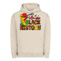 Pigment French Oak we are black history Urban Hoodie - Zillion Design Studio