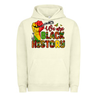 Pigment Pistachio we are black history Urban Hoodie - Zillion Design Studio