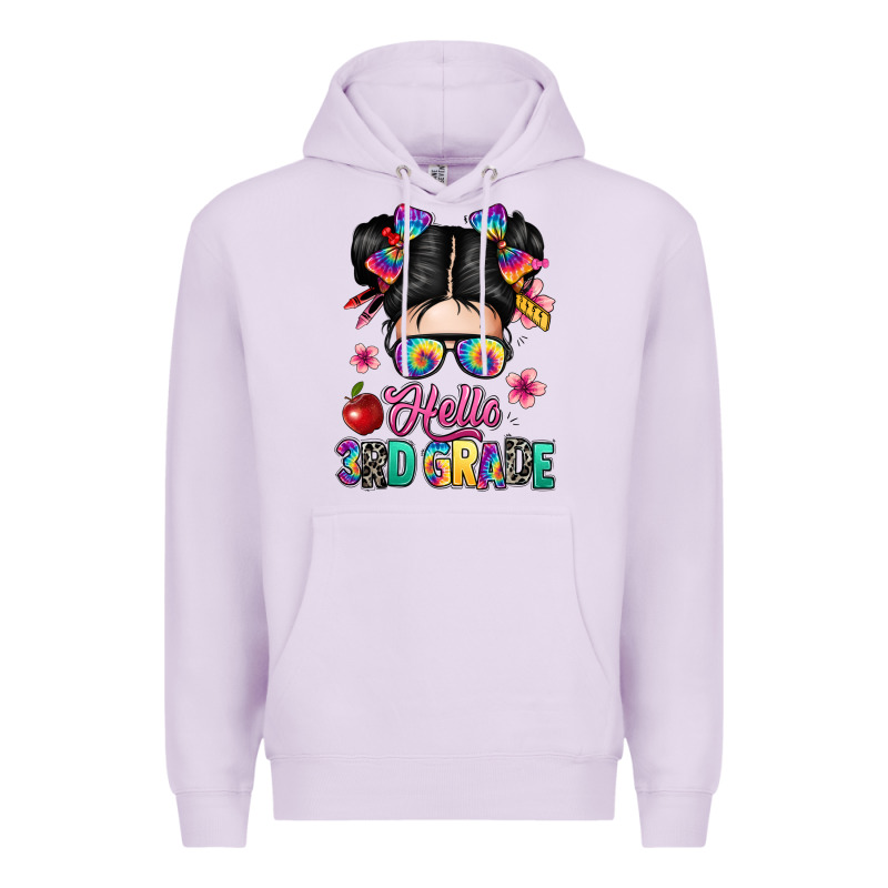 Hello Third Grade Kid Premium Hoodie by texasbilliewilder | Teevron