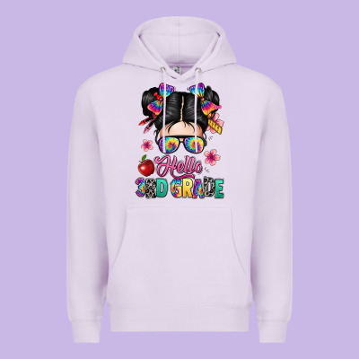 Hello Third Grade Kid Premium Hoodie Designed By Texasbilliewilder