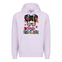 Lilac hello third grade kid Premium Hoodie - texasbilliewilder