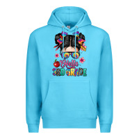 Ocean Blue hello third grade kid Premium Hoodie - texasbilliewilder