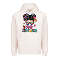 Pale Pink hello third grade kid Premium Hoodie - texasbilliewilder