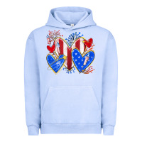 Pigment Grape Ice 4th of july hearts Urban Hoodie - texasbilliewilder