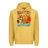 Antique Gold bonfires flannels s'mores campfires and pumpkins Premium Hoodie - Zillion Design Studio