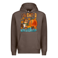 Coffee bonfires flannels s'mores campfires and pumpkins Premium Hoodie - Zillion Design Studio