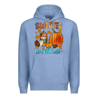 Colony Blue bonfires flannels s'mores campfires and pumpkins Premium Hoodie - Zillion Design Studio