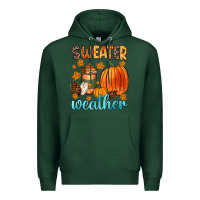 Sports Green bonfires flannels s'mores campfires and pumpkins Premium Hoodie - Zillion Design Studio