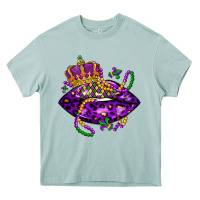 Arona mardi gras lips Heavy Core Tee - LillyAllenDesigns