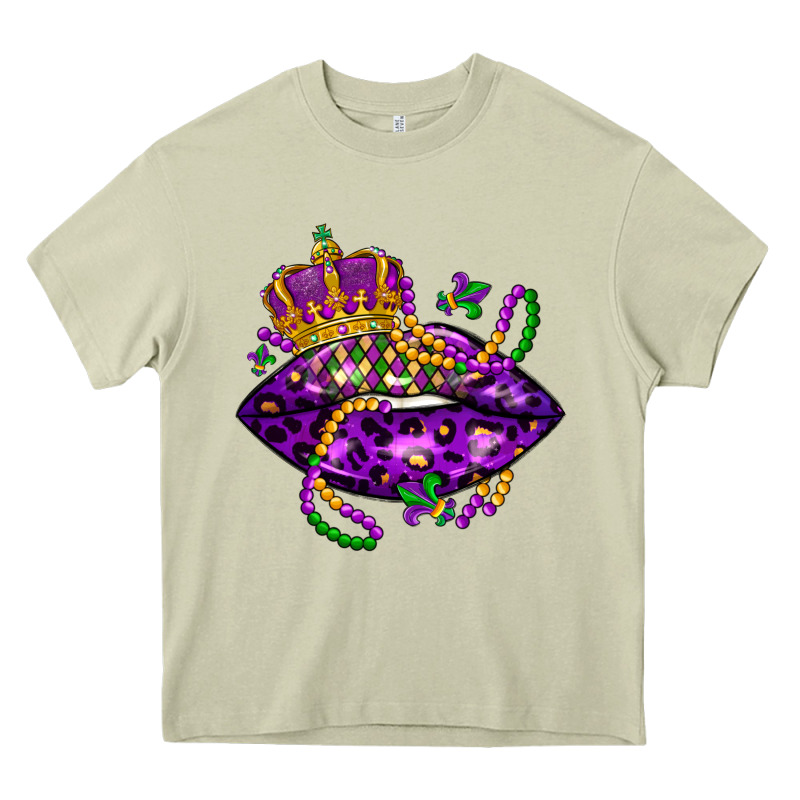 Mardi Gras Lips Heavy Core Tee by LillyAllenDesigns | Teevron