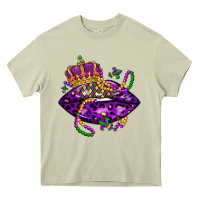 Mossy mardi gras lips Heavy Core Tee - LillyAllenDesigns