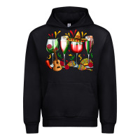 Black mexico wine glasses Urban Hoodie - Zillion Design Studio