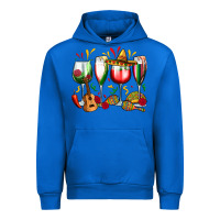 Cobalt mexico wine glasses Urban Hoodie - Zillion Design Studio