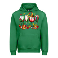 Emerald mexico wine glasses Urban Hoodie - Zillion Design Studio