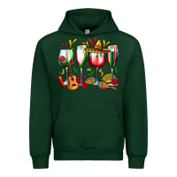 Forest Green mexico wine glasses Urban Hoodie - Zillion Design Studio